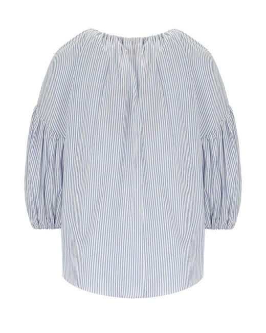 Traffic People Blue Rose Top