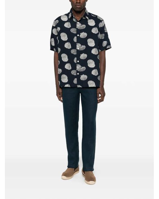 Kiton Blue Drawstring Waist Pants for men