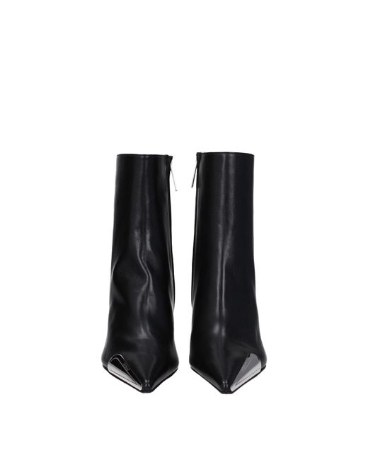 Off-White c/o Virgil Abloh Black Stivaletti Donna Pelle Nero for men