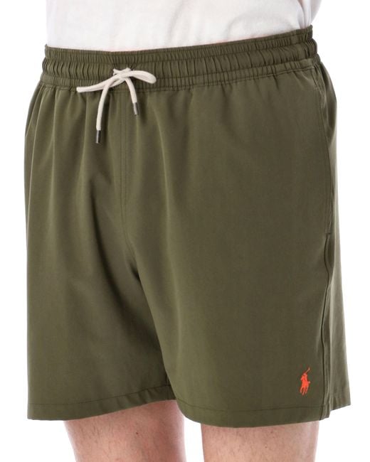 Polo Ralph Lauren Green Traveller Swim Shorts for men
