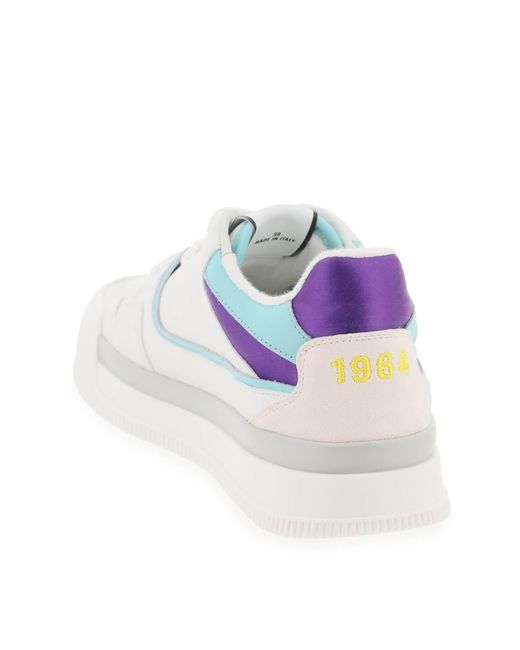 Sneakers New Jersey In Pelle Liscia di DSquared² in White