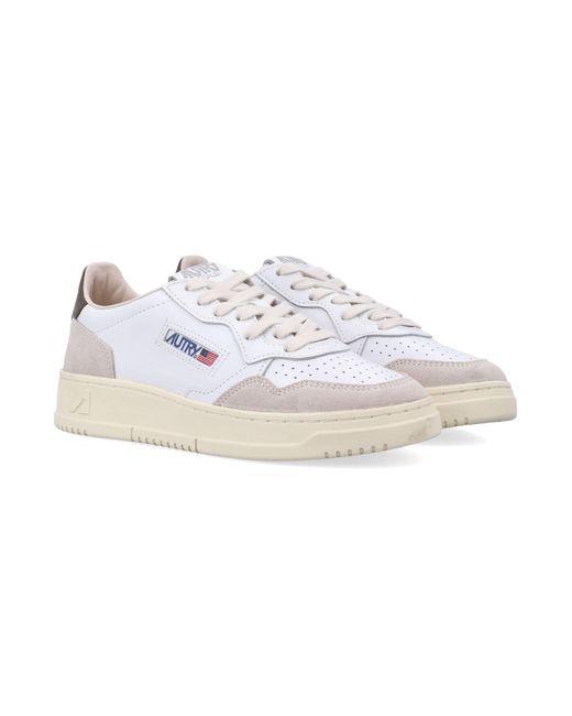 Autry White Medalist Low & Teak Sneakers