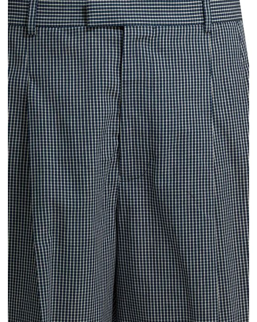 Givenchy Formele Geruite Shorts in het Blue voor heren