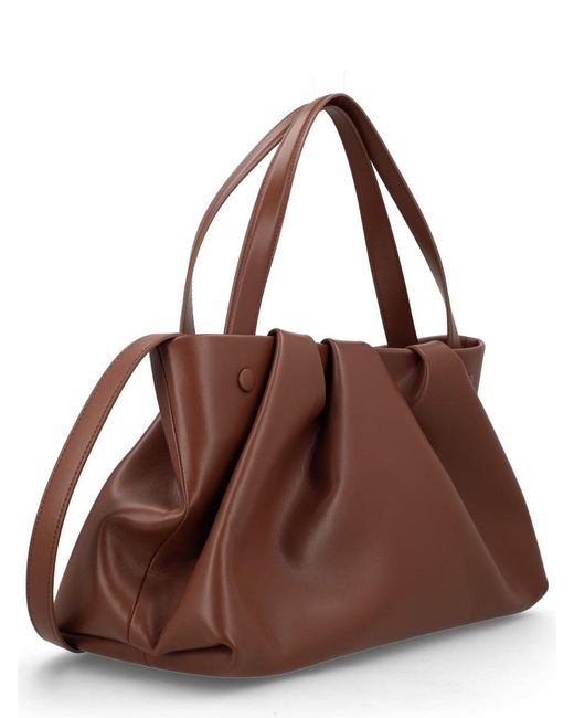 THEMOIRÈ Brown Recycled Shoulder Bag