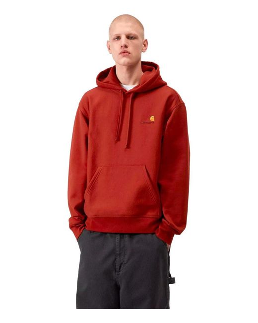 Carhartt Red American Script Oxide Hoodie