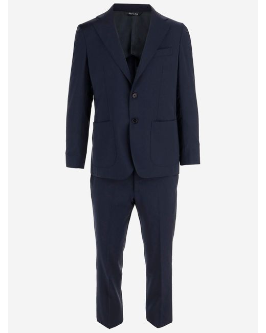 Brian Dales Blue Wool Suit for men