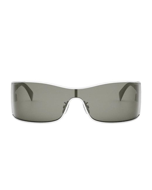 Céline Gray Sonnenbrille Cl40283 U 16 A Triomphe Maxi Metall Silber/Grau Damen