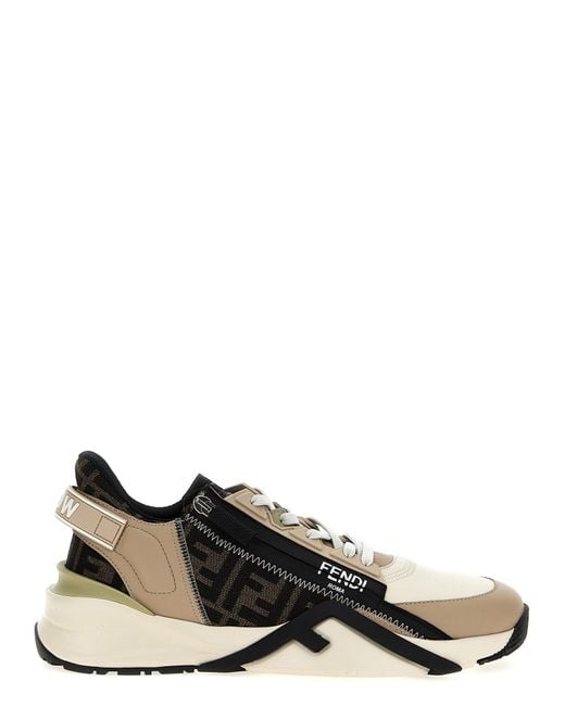 Fendi Black 'Flow' Sneakers for men