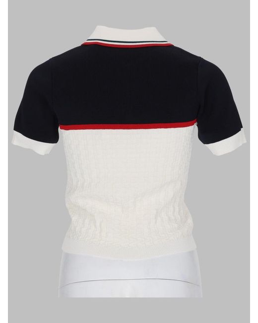Casablanca White Tennis Polo Shirt for men