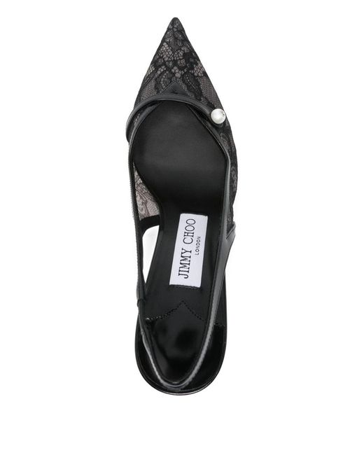 Jimmy Choo White Amita Patent Leather Pumps