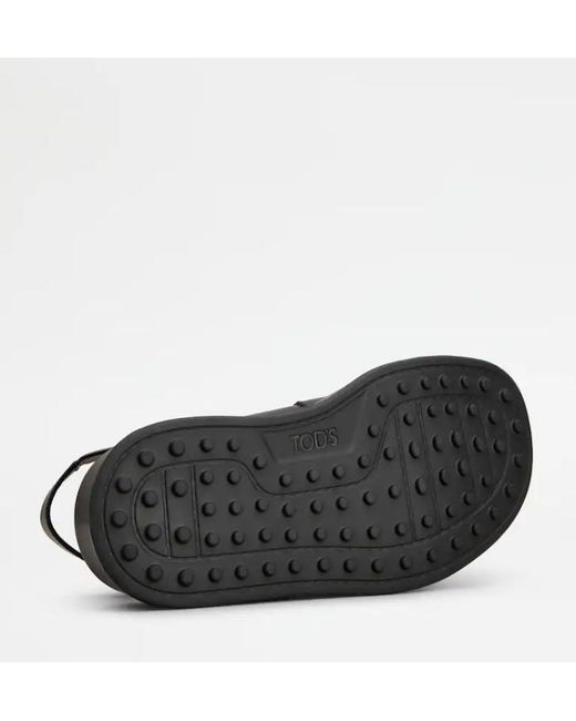 Tod's Black Sandals