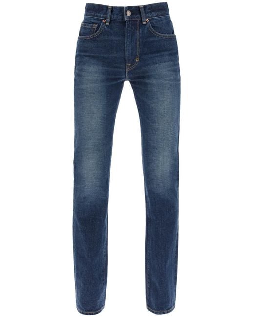 Tom Ford Blue "Jeans mit Steinwaschbehandlung