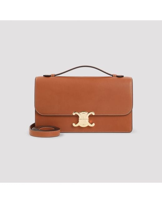 Céline Brown Triomphe Medium Folio