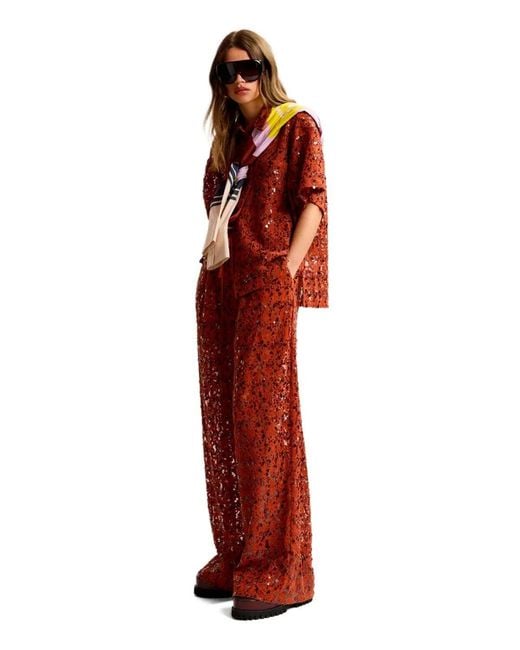 Essentiel Antwerp Red Jenims Rust Pants
