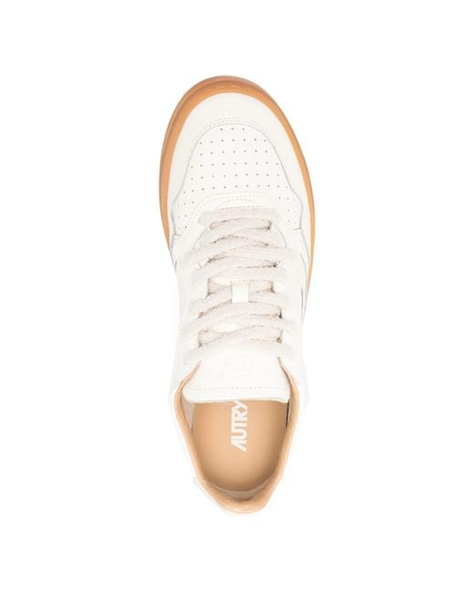 Autry White Medalist Low Soflea/Nab for men