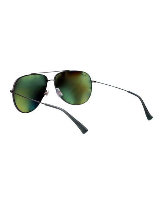 Maui Jim Green Aviator Sunglasses Ht674 17 A