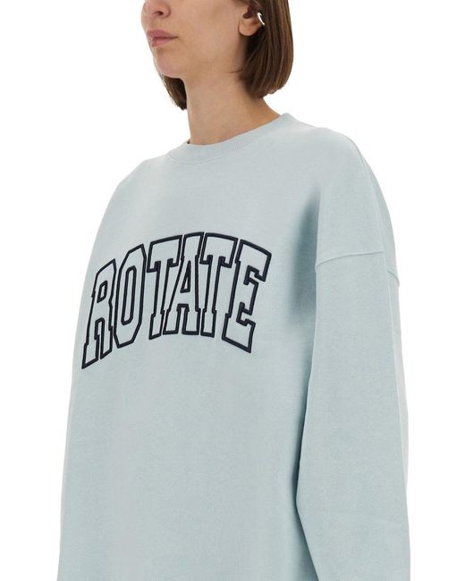 Sweat-shirt Birger Christensen avec logo ROTATE BIRGER CHRISTENSEN en coloris Gray