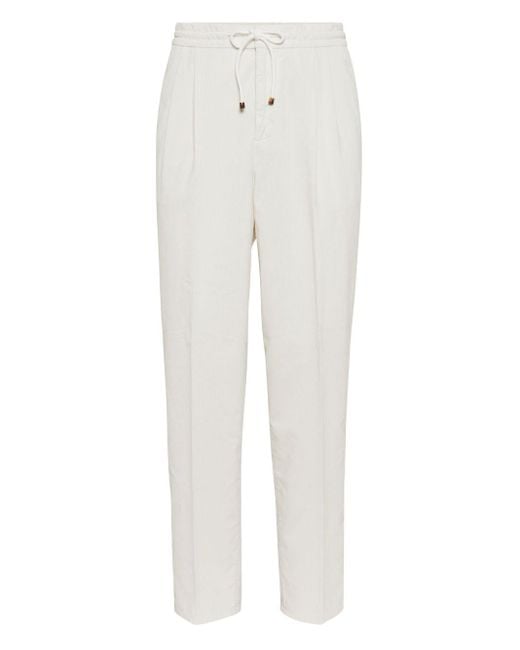 Brunello Cucinelli White Samthose