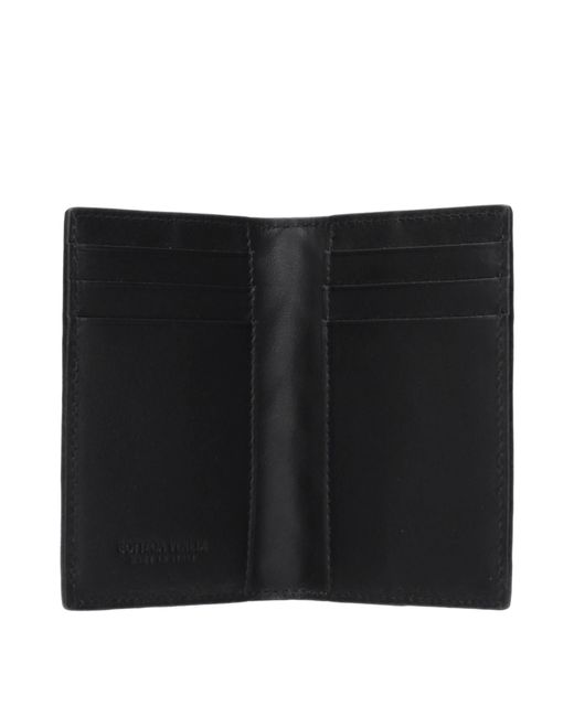 Bottega Veneta Black Leather Document Holder