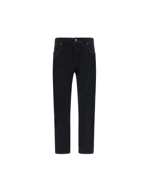 Saint Laurent Ontspannen Rechte Jeans in het Black voor heren