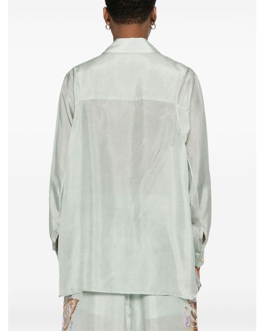 Zimmermann Zijden Blouse in het White