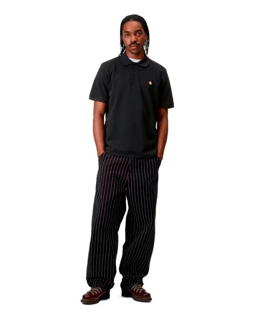 Carhartt Black S/S Chase Pique Polo Shirt