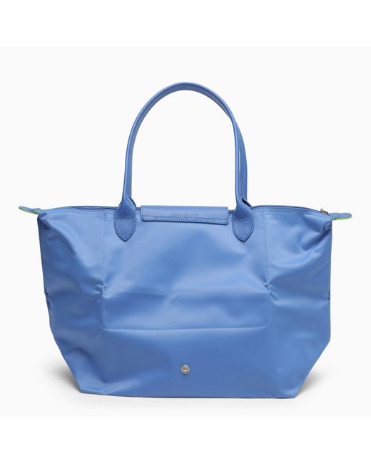 Longchamp Blue Cornflower Colour L Le Pliage Green Bag
