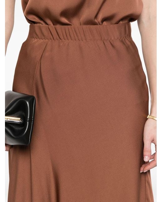 Silk95five Brown Skirts Silk