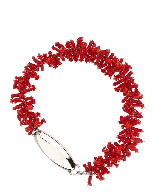 Dries Van Noten Droogt Van Noten 'geborduurde' Ketting in het Red