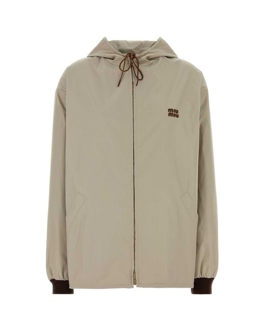 Miu Miu Natural Sand Panama Jacket