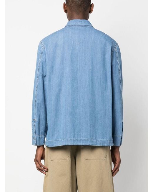 Lanvin Blue Denim Shirt for men