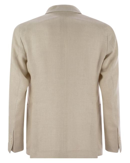 Tagliatore Natural Virgin Wool And Linen Jacket for men