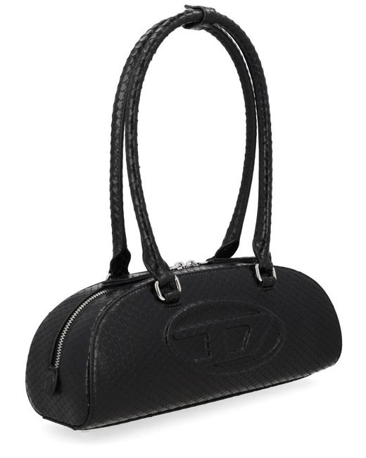 DIESEL Black Borsa Bowling Rettagolare "1 Dr Dome"