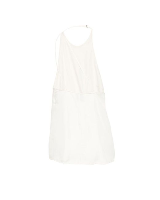 Alysi White Twill Silk Top