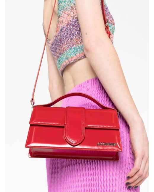 Jacquemus Red Le Bambino Leather Handbag