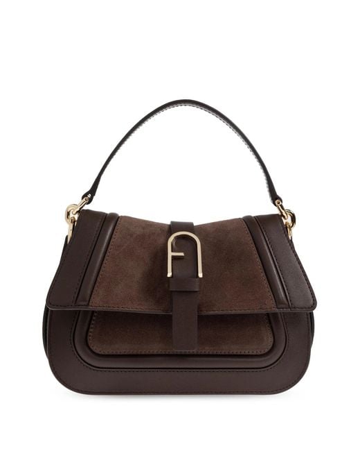 Furla Brown Flow Mini Top Handle