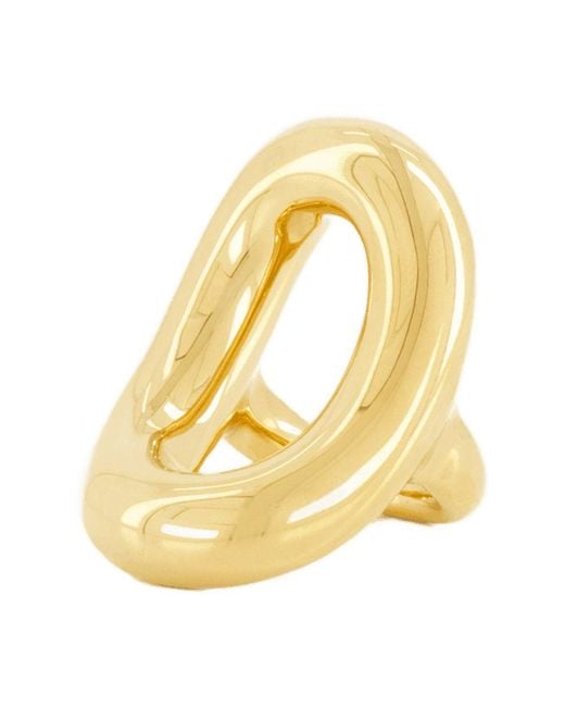 Anneau Ring Paco Brass Gold Rabanne de color Yellow