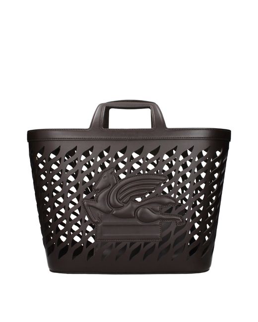 Etro Black Handbags Leather