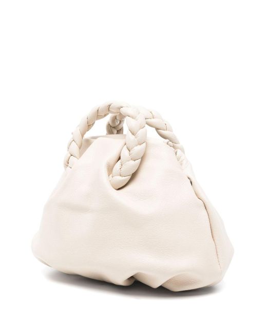 Hereu White Hieru Bombon kleine Lederhandtasche