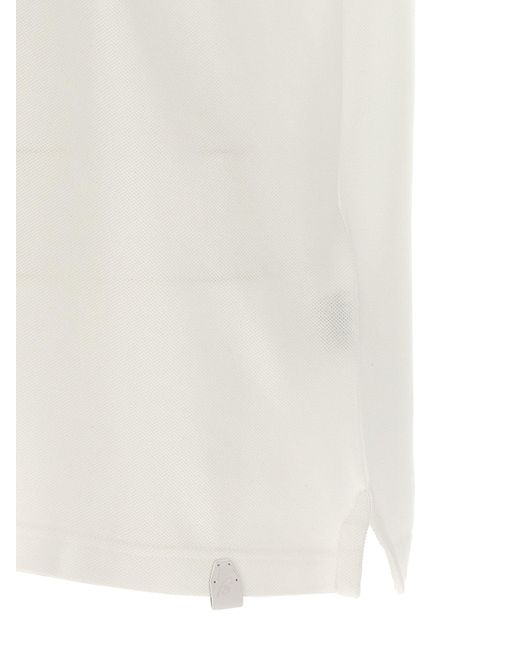 Polo en coton de Brioni pour homme en coloris White
