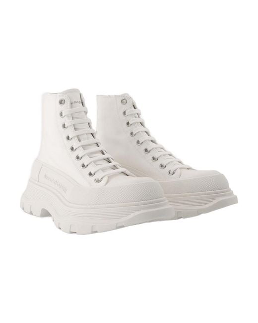 McQueen Gray Tread Slick Sneakers
