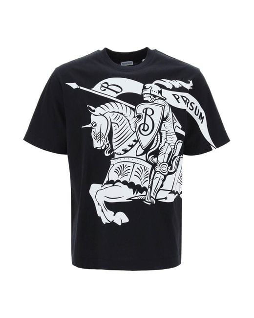 Burberry Black 'Ekd Printed T-Shirt for men