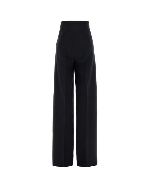 Max Mara Black Wool Blend Secolo Pant