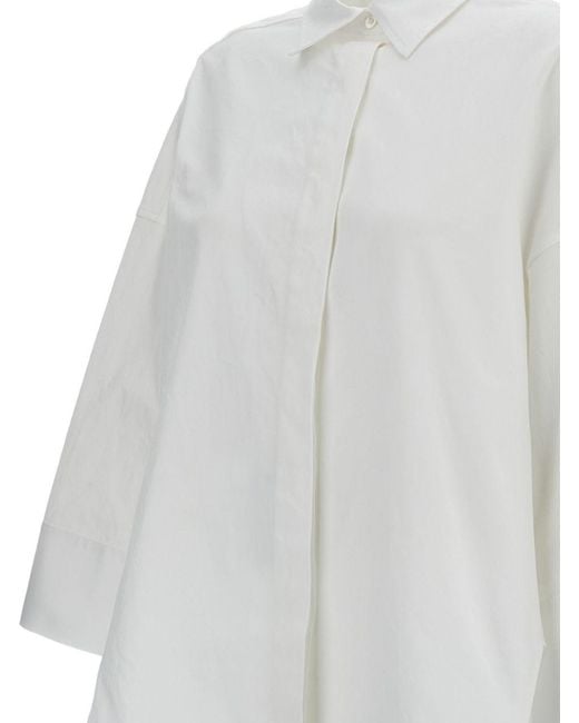 Alberto Biani White Shirts Fabric