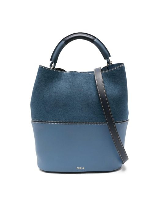 Furla Blue Sfera S Bucket Bag 26