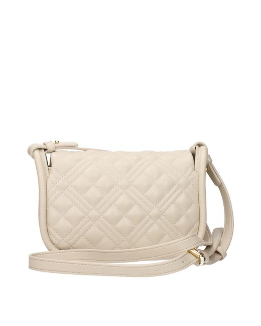 Love Moschino Natural Crossbody Bags Polyurethane/Ivory