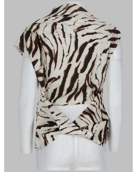 Ganni Gray Stylish Organic Cotton Top For