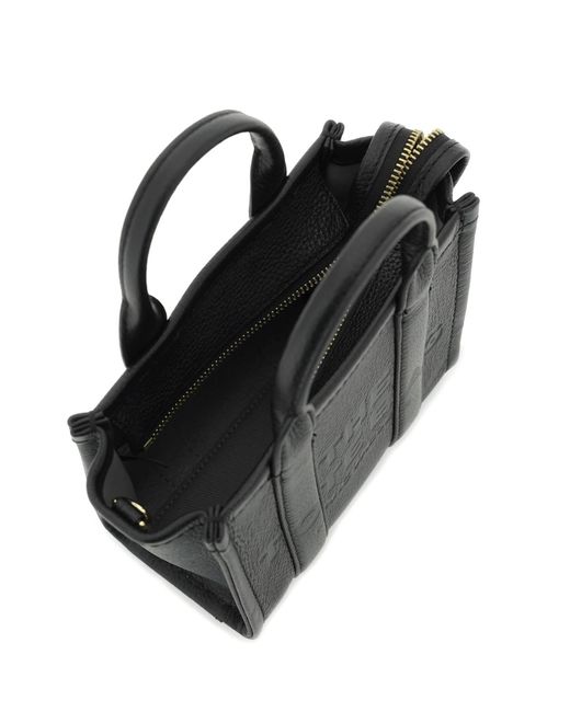 Marc Jacobs Black Die Leder -Mini -Einkaufstasche