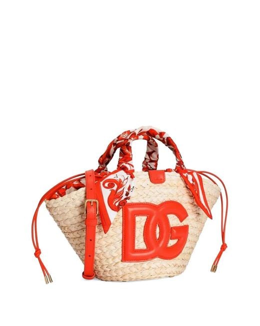 Dolce & Gabbana Red Dolce & Gabbana Kendra Coffa Bag With Print
