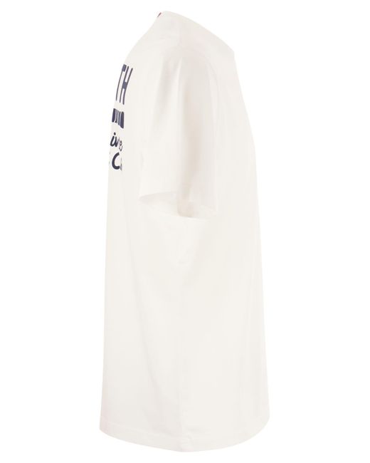 Cotea de algodón con estampado Padel Club Mc2 Saint Barth de hombre de color White
